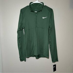 NEW Nike green long sleeve quarter zip pullover sweater men’s size small